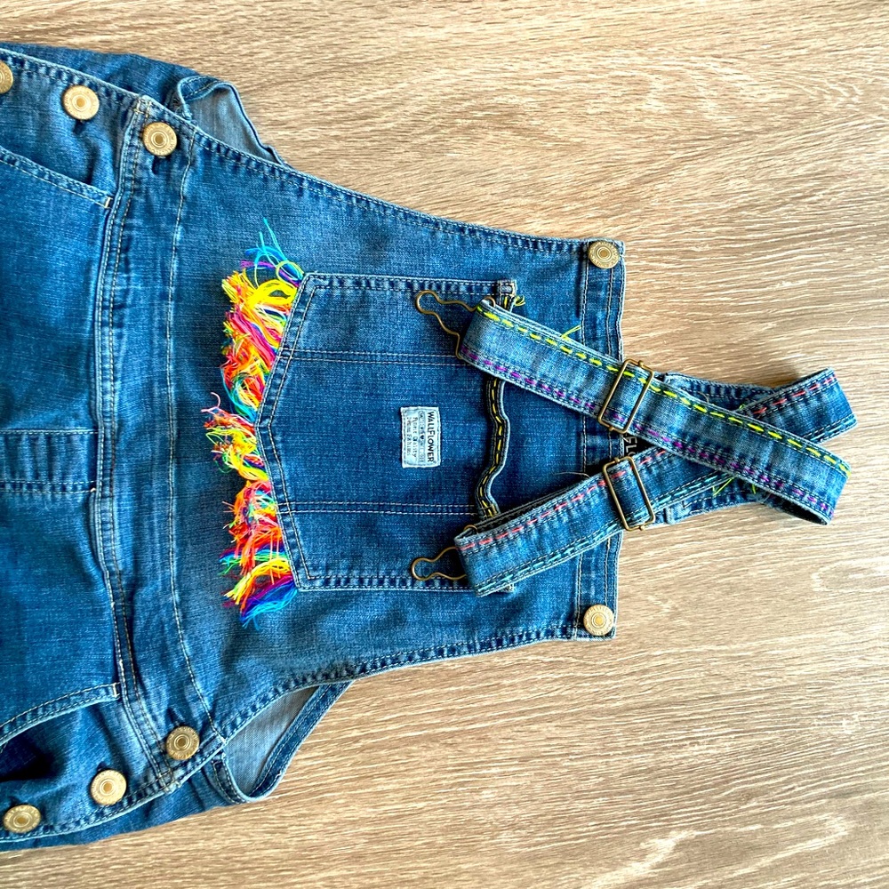Wallflower XL blue jean overalls